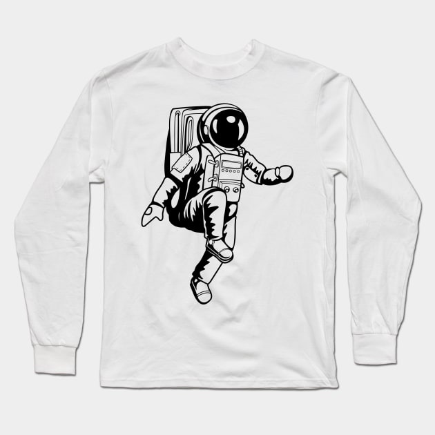 Spacewalk Long Sleeve T-Shirt by Whatastory